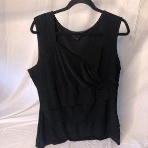 White House Black Market Plain Black Blouse